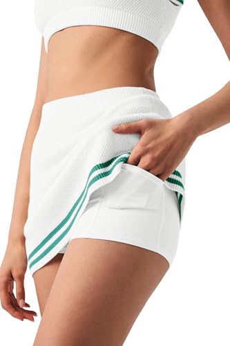 Panadila Womens 2 Piece Skirt Set Workout Outfits Tennis Skorts with Built-in Shorts and Sports Bra Gym Yoga2