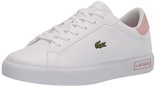 Lacoste Unisex-Child Infant's Powercourt Sneaker, White/Light Pink, 5 by Lacoste - Used condition - US$17.59