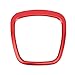 GGWW Couper Couvercle Sticker Chrome Volant Chrome Cadre Cadre de Remplacement pour Audi A3 8P S3 A4 B6 B7 B8 A5 A6 C6 Q7 Q5 Accessoires intérieurs Q5 (Color Name : Red)