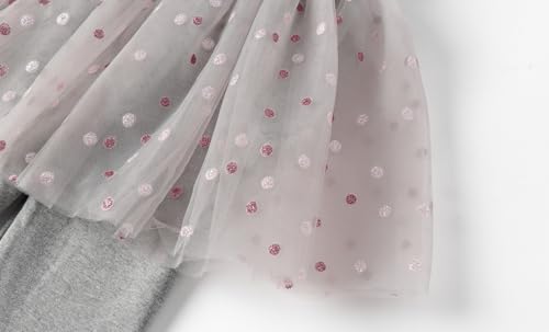 Mud Kingdom Little Girls Footless Leggings Pants with Lace Ruffle Tutu Skirt4