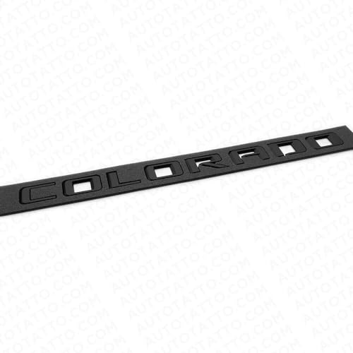 Image of 1Pc 21+ Colorado Fender /Tailgate Badge 3D Logo Emblem Truck Sport Nameplate Letter Replacement for Colorado (Matte Black)