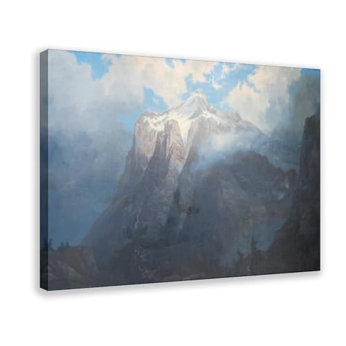Impression sur toile Mount Brewer de Bierstadt : la finesse de l'art de 1872 pour vos murs