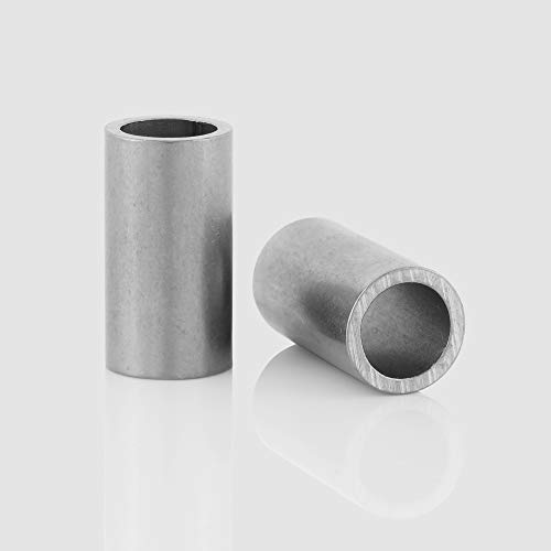 Edelstahl Distanzhülsen, Abstandshülsen - ohne Innengewinde, M8 Schrauben beweglich durchsteckbar - 11 x 9 x 1 mm (Außen x Innen x Wandstärke) - 100 Stück, Länge 15 mm Cover