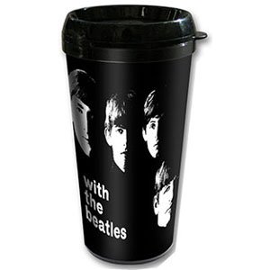 The Beatles Travel Mug: With The Beatles with Plastic Body, Multicolor, Regular