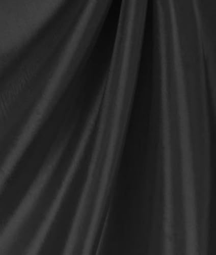 Online Fabric Store TAF1127 Black Taffeta Fabric cover