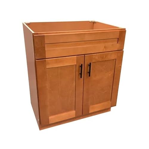 Maple Shaker Sink Base Bathroom Vanity 24"/30"/36" Width (24" Width) #TOP3