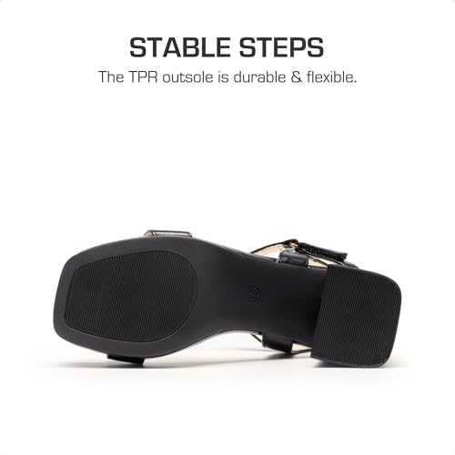 DREAM PAIRS Girls Sandals Open Toe Low Block Chunky Heels Sandals Party Dress Pumps Shoes for Little Big Kid4