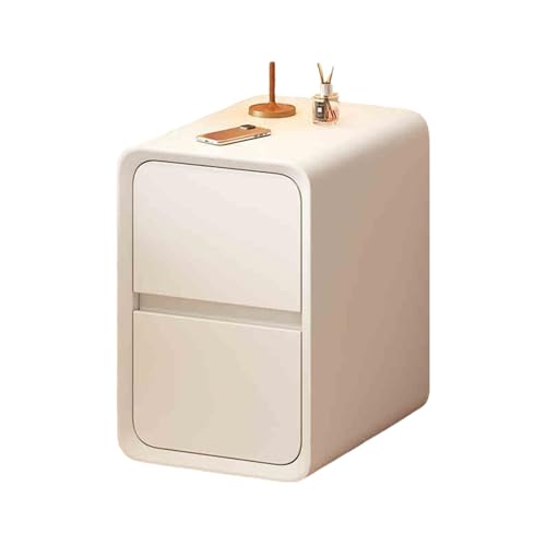 ナイトテーブルベッドサイドテーブル ベッド横 テーブルベッドサイドチェストbedside table drawer床??寝室 棚night stand小さめ引き出しスリム高さ47cm(A, 幅20cm)