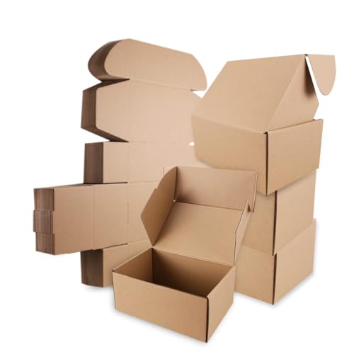 Shipping Boxes Versandkartons mit exquisitem Siegeletikett. Geeignete E-Commerce-Verpackung Versandverpackung. (12x9x4 10Pcs-Blown)