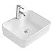 Produktbild VBChome Waschbecken 49 x 38 Keramik Weiß FREISTEHENDES Waschtisch Handwaschbecken Aufsatz Waschschale BADEZIMMER WC