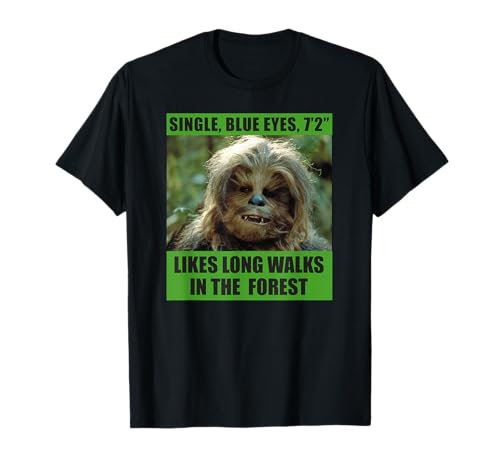 T-shirt Star Wars Chewbacca Dating Profile vêtement imprimé graphique pour homme et femme