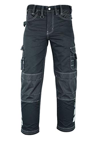 Foto von MS9 Herren Arbeitshose Bundhose Cargohose mit Holstertaschen Werkzeugtaschen Multifunktions und Kniepolster Taschen E1