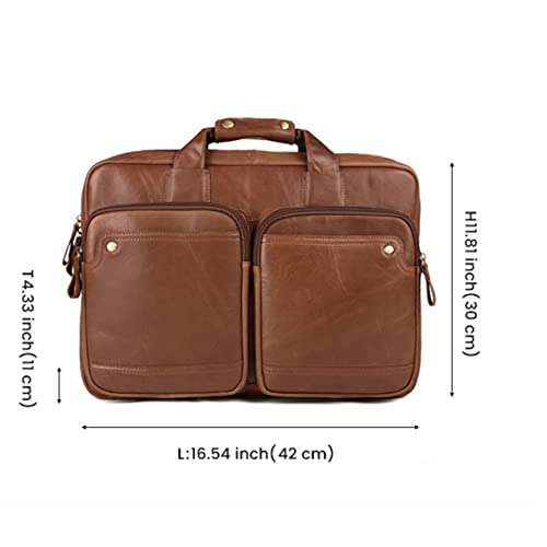 Business Briefcase Men's Business Handbag Office Bag Laptop Messenger Bag Men (A One Size)2