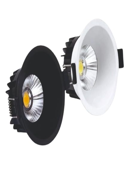 NESA COB Light LED Ceiling Cabinet Flush Mount Recessed Light Fixture Indoor/Warm White and White-Finish 220-440v, 5w (50)