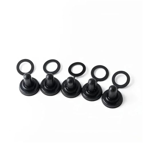 Couvercle d'interrupteur à bascule 12mm en acier inoxydable x5