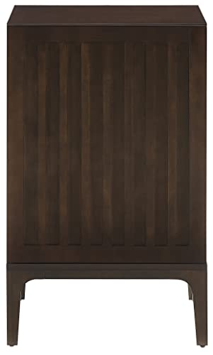 Crosley Furniture Asher Record Player Stand with Storage for Vinyl Records, Dark Brown