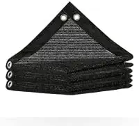 ColourTree 6' x 10' Black Shade Cloth Tarp with Grommets - 90% Sunblock, Durable Net Mesh Fabric for Dog Kennel, Plant Cover, Patio, Chicken Coop & Pet Playpen Roof (We Make Custom Size)