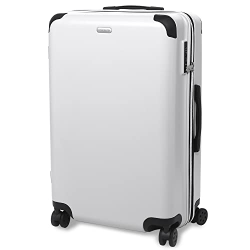 アイリスプラザ 【レジェンドウォーカー(LEGEND WALKER)】 キャリーケース スーツケース Lサイズ 7泊~10泊 容量拡張機能付き 耐衝撃 ホワイト 5515-70