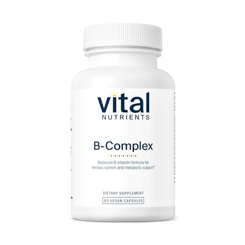 Vital Nutrients Vitamin B-Complex - Vegan High-Potency Methylated B Complex Vitamins - B Vitamins Support Energy Production, Metabolism, and Heart Health* - Gluten, Dairy, Soy Free - 60 Capsules Vital Nutrients Vitamin B-Complex - Vegan High-Potency Methylated B Complex Vitamins - B Vitamins Support Energy Production, Metabolism, and Heart Health* - Gluten, Dairy, Soy Free - 60 Capsules