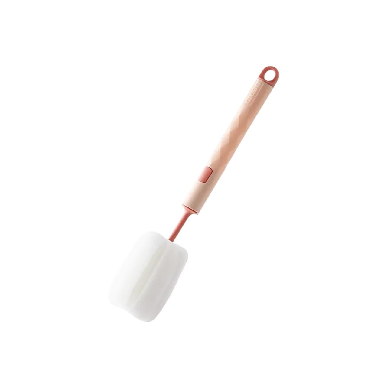 Bottle Brush Long Handled Detachable Sponge Cup Brush Cleans Tea Stains(Pink)