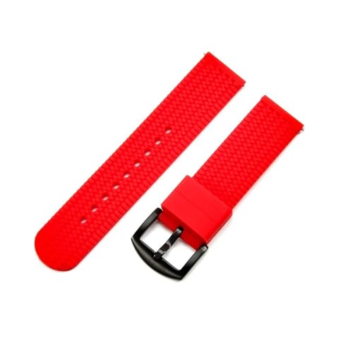 BCDYVWA PLTs Samsung Gear S3 Huawei Watch2 X}[gEHb`oh g͗l VR h }`J[ X|[cEHb`Xgbv 22 20mm Ή(Red-Black-K2,20mm)