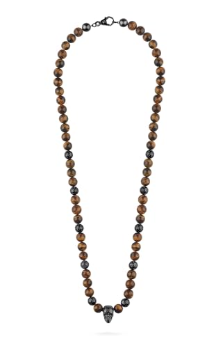Chaîne Philipp Plein PJNEA08NU collier homme acier foncé maille Plein Elite 75cm