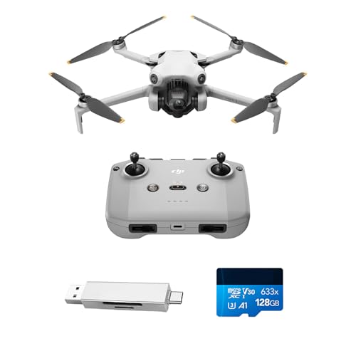 DJI Mini 4 Pro mit Zubehör, faltbare mini-Drohne mit 4K HDR-Videokamera, unter 249 g, 34 Minuten Flugzeit, 20 km max. Video-Übertragungsreichweite, C0 (Tragetasche)