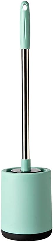 Toilet Brush Holder Household Wall-Mounted Toilet Bowl Brush Stainless Steel Long Handle Toilet Cleaning Brush Bathroom 360° Cleaning Brushs Set Toilet Brush and Holder (Mug)