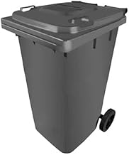 Trash bin Rasasi 120L with wheels from the helal and silver star, Plastic, Open from the top