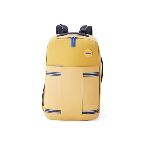 Image of American Tourister Aston 2.0 | 40 Ltrs | 2 Compartments | Bottle Pocket | Ergonomic Padded Back Panel & Shoulder Straps | Outdoor Laptop Backpack | 1 Year International Warranty | Yellow