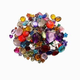 Acrylic Jewels Assorted 70 grm Bag