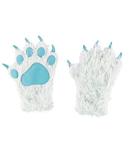 Animal Paw Claw Costume Cosplay Gloves Mitts for Adult Kids by LazyOne (Yeti Mitt, Medium)