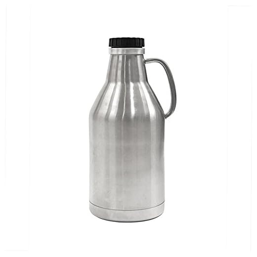 Ultimate Growler 64 oz. Stainless Steel with Vacuum Jacket and Screw Top