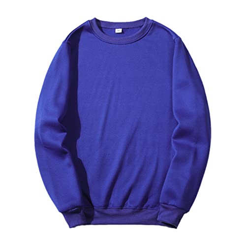 Sweat à capuche grande taille homme veste polaire chaude hip hop manteau bleu uni taille S