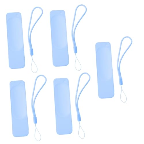 Étui de télécommande bleue HEMOTON en silicone antidérapant pour protection intégrale lot de 5