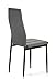 VS Venta-stock Set de 4 sillas Comedor Chelsea tapizadas Gris, certificada por...