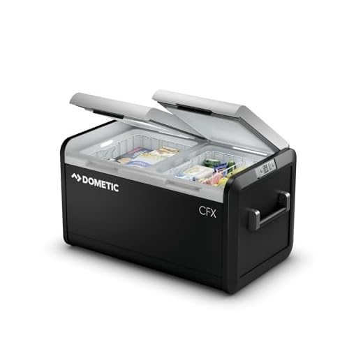 DOMETIC CFX3 75DZ, 75Liter Dual Zone Portable Refrigerator and Freezer, Powered by AC/DC or Solar