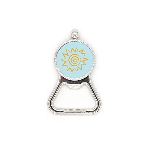 Décapsuleur en acier inoxydable jaune soleil, une création artisanale unique - 2