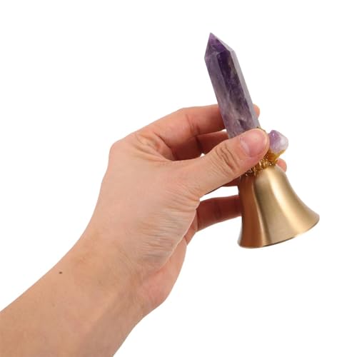 Cloche décorative en cristal pour rituels de prière et fêtes