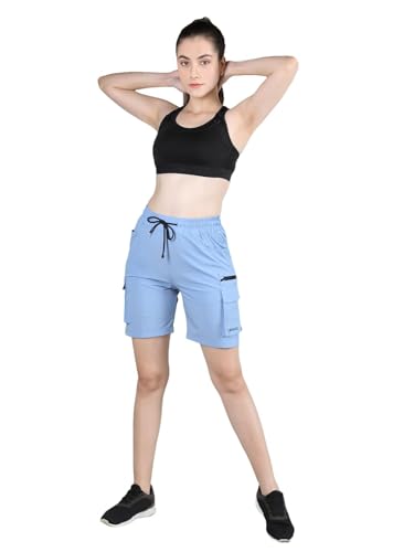 Image of CHKOKKO Summer Basketball Sports Workout Gym Training Wear Shorts for Women