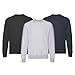 Fruit of the Loom Herren Classic Set In Sweat, 3 Pack Sweatshirt, Mehrfarbig (Black/Heather Grey/Deep Navy 26), Large (3er Pack)