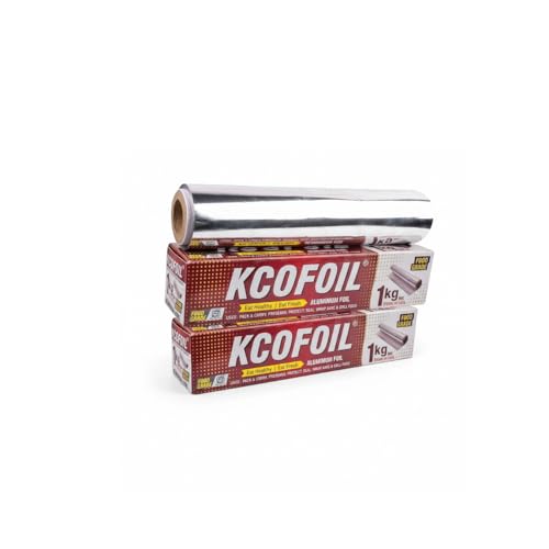 Image of Kcofoil Aluminium Foil 1 Kg Net Aluminium Foil Guaranteed (Pack of 2)