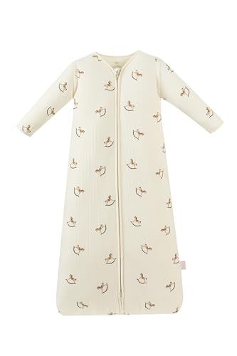 AnZai 2.5 TOG Baby Sleep Sack Super Warm Quilted Wearable Blanket with Removable Sleeves Cozy Winter Sleeping Bag for Infants and Toddlers Two-Way Zipper 6-18 Months