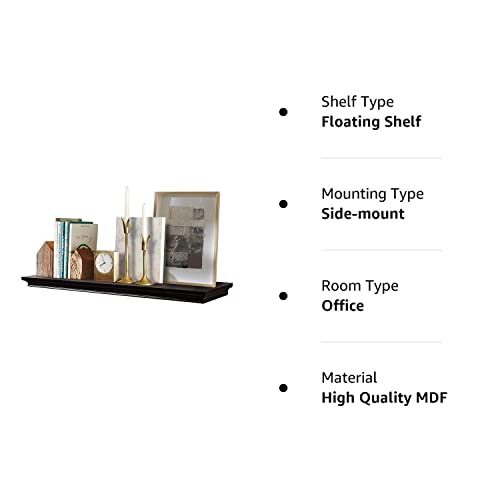 Ahdecor Deep Floating Shelves Display Ledge Shelf With Invisible Blanket, 36 In, Espresso Brown #TOP6