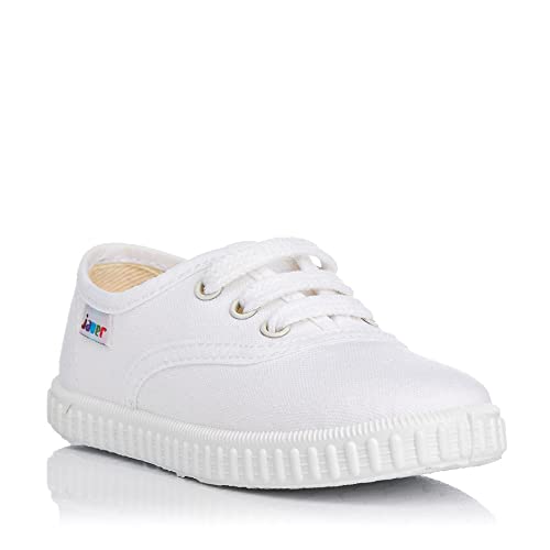 javer 60 Ingles Lona Cordones NIÑAS Blanco 26