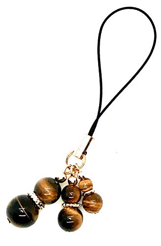 アクセサリー工房花音（かのん） タイガーアイ 瓢箪 ストラップ スマホ USB キーホルダー パワーストーン 天然石 瓢箪ストラップ 開運 根付