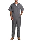 HISEA Coveralls for Men Short Sleeve, Mens Lightweight Mechanic Work Jumpsuit with Pockets, Stain & Wrinkle Resistant