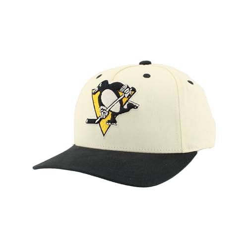 Pittsburgh Penguins NHL Officially Licensed Adjustable Snapback Hat Marquee Ivory