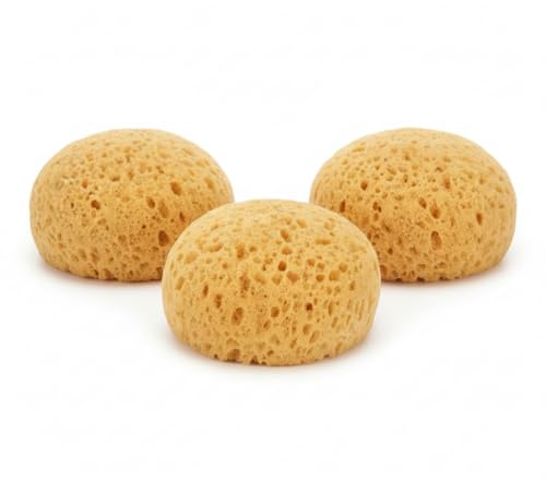 Sea Sponge 3 Pack | Sea Sponge-Inspired Exfoliating Bath & Face Sponges | Softens When Wet for Rich Lather | Durable Synthetic Blend | Long-Lasting Everyday Alternative | Atlantix Accessories