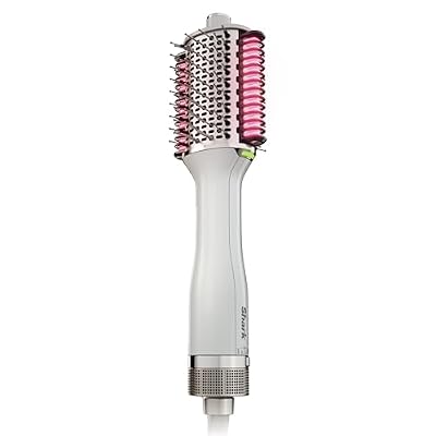 Shark HT202 SmoothStyle Heated Comb + Blow Dryer Brush, Dual Mode, for All Hair Types, Silk